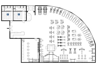 Floor plan gym. Fitness center 3d illustration. Fitness. Gym. Fitness club. Gym interior design. - obrazy, fototapety, plakaty