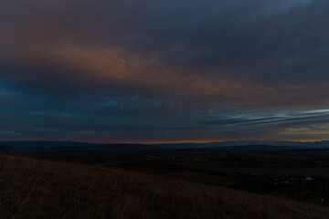 Obraz premium Clouds at the sunset