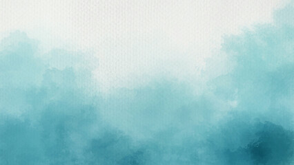 Hand painted blue color with watercolor texture abstract background	