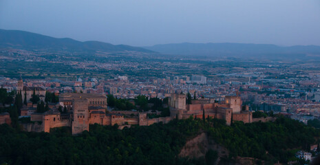 Fototapeta na wymiar Alhambra palace in Granada Spain