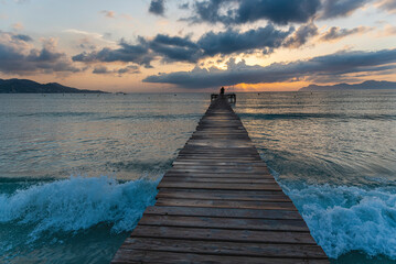 landscape at the sea in Mallorca, Spain