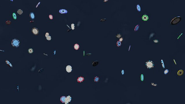 Seamless animation of poker chips' array rotation