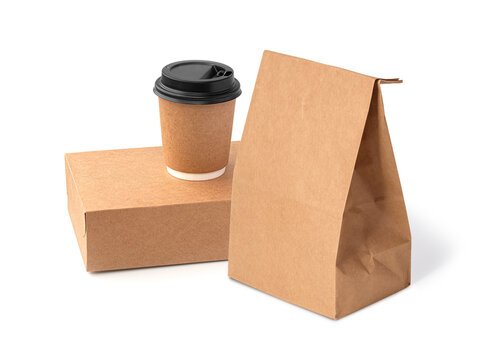 takeaway packaging isolated