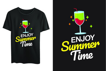 Enjoy summer time tshirt design