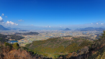 綾歌城山山頂からの丸亀市街方向2