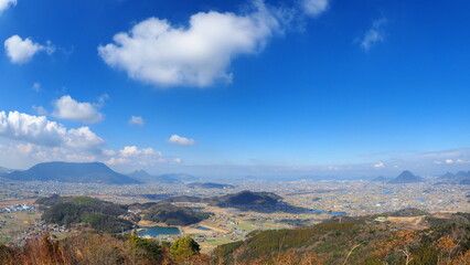 綾歌城山山頂からの丸亀市街方向3