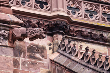 Waterspout At The Minster Of Freiburg, Germany