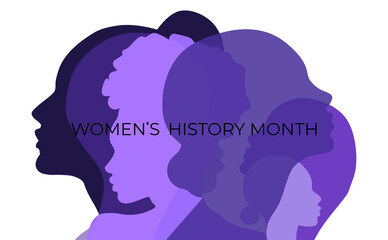 Women's history month banner.	  