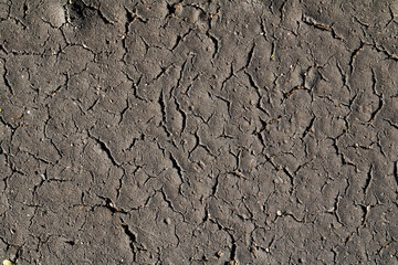Cracked and abstract grunge texture. Aged material surface backdrop. Weathered effect pattern. Old and dirty background.