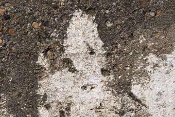Cracked and abstract grunge texture. Aged material surface backdrop. Weathered effect pattern. Old and dirty background.