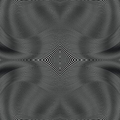 Vector Strips Abstract Background.Abstract hypnotic pattern with black-white striped lines. Psychedelic background. Op art, optical illusion. Modern design, graphic texture.optical art background wave