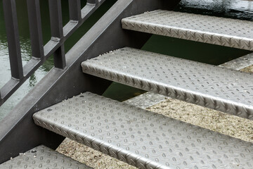 Edelstahltreppe