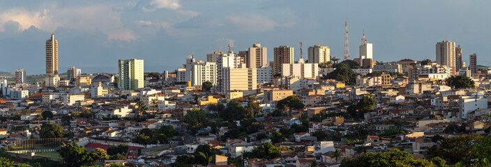 Fototapeta na wymiar Varginha, Minas Gerais, Brazil: Panoramic view of Varginha in the south of Minas Gerais