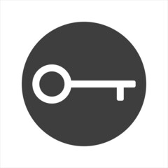 Key vector icon on white background. EPS10