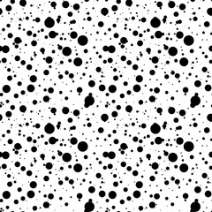 A set of seamless patterns with small polka dots on a white background, 1000x1000, vector graphics.
