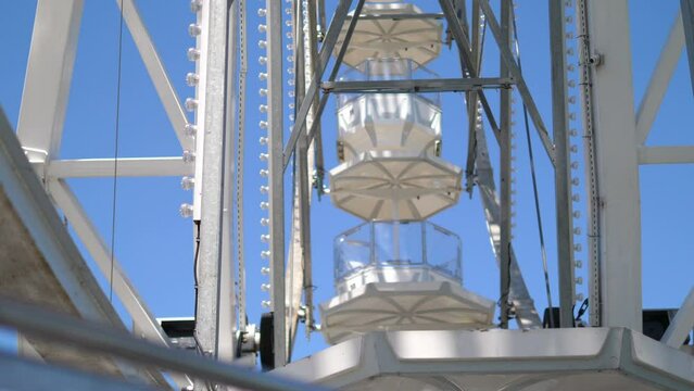 Ferris wheel ride in 4k slow motion 60fps