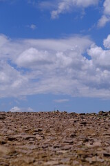 Blue sky on the road