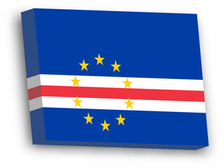 3D vector flag of Cape Verde