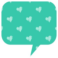 colorful isolated speech bubble with blank background for general usage, anouncement etc.