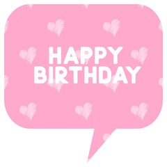 happy birthday handlettering vector celebration card