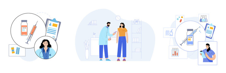 Global vaccination concept