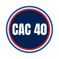 Symbole indice boursier CAC 40