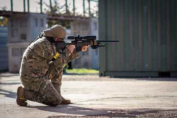 jugadores de airsoft 