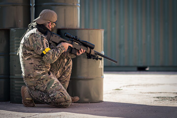 jugadores de airsoft 