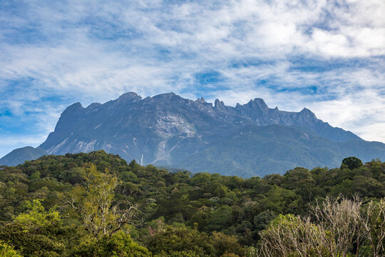 Amazing and the greatest Mount Kinabalu view form Kundasang National Park, Sabah, Borneo
