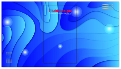 Abstract design Fluid Model for Desktop and Mobile Screen