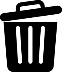 trash can. Bin icon. Office trash icon. flat Trash bin icon. trash can, garbage can, rubbish bin icon