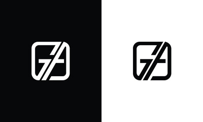 Fototapeta GA Logo monogram Icon Vector Template obraz