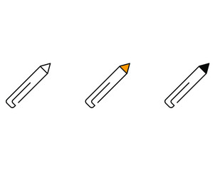 pencil icons  symbol vector elements for infographic web