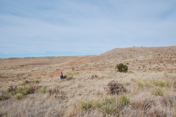 Hunting scales quail in Colorado 