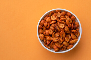 Spicy Peanuts in a Bowl