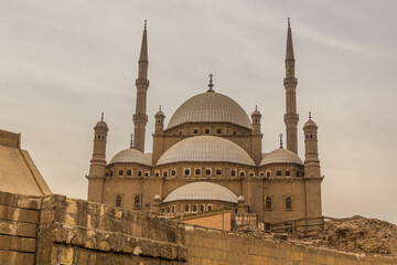 Fototapeta na wymiar Muhammad Ali Mosque in the Citadel of Cairo, Egypt