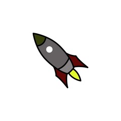 rocket icon vector design templates
