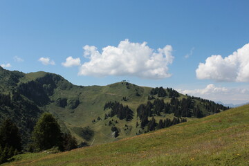 Mountain Slope And Cloud