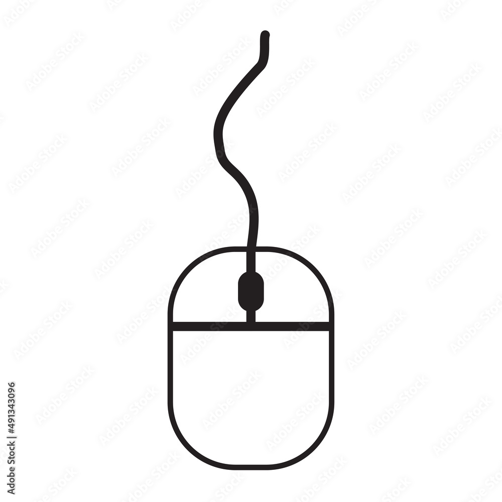 Poster modern image for web design. internet technology. simple outline style. editable stroke. vector illu