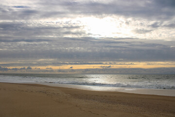 sunset on the beach