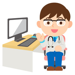 男性医師・主線なし