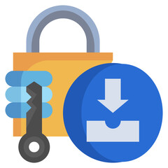 Fototapeta premium INBOX flat icon