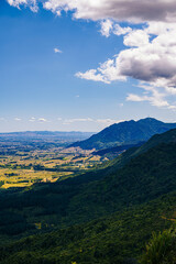 View from the hills towards the ocean, Bay Of Plenty, New Zealand