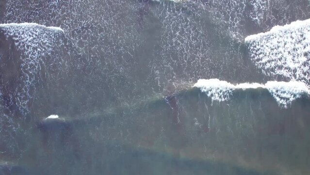 Aerial footage of Murud beach at Dapoli, located 200 kms from Pune on the West Coast of Maharashtra India.