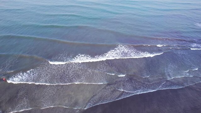 Aerial footage of Murud beach at Dapoli, located 200 kms from Pune on the West Coast of Maharashtra India.