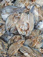 Fototapeta premium dried fish background