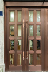 European-style copper doors for outdoor office buildings