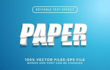 paper text. editable text effect premium vectors