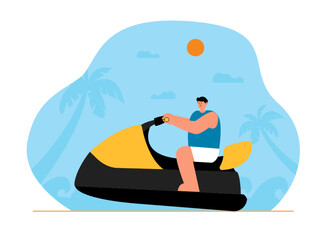 Fototapeta premium Beach vector illustration