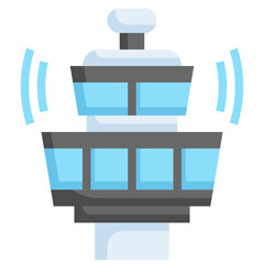 CONTROL TOWER flat icon